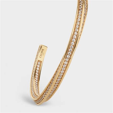 celine edwige brass bangle stone|Jewelry CELINE Women's .